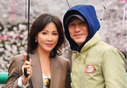网友日本赏樱花拍照，刘嘉玲梁朝伟入镜却浑然不知!