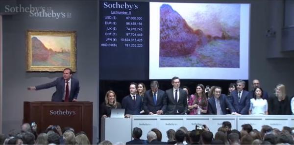 1.1亿美元的《干草堆》最贵莫奈与最尴尬流拍