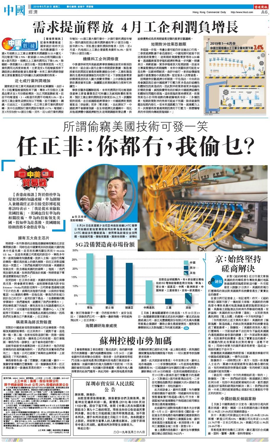 05月28日香港商报A6