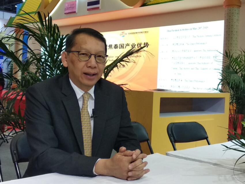 泰國駐華大使畢力亞·針蓬：中泰雙邊服務貿易潛力大