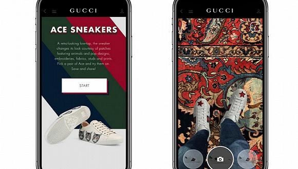 现在你能在GUCCI的App上AR试鞋了