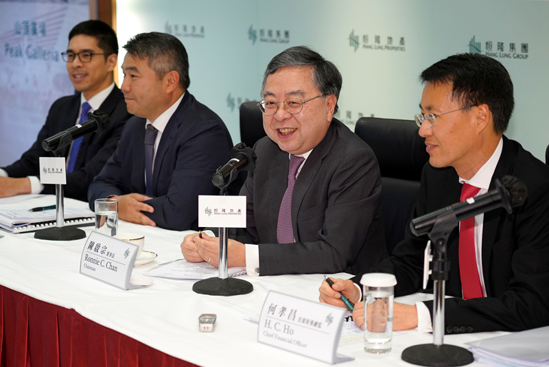 恒隆地產中期少賺25% 陳啟宗：港示威影響零售旅遊業