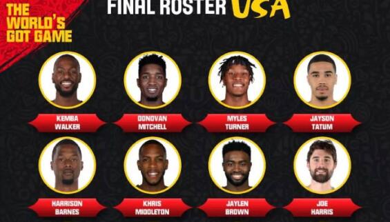【球隊】美國隊官宣12人最終名單，志在沖擊三連冠