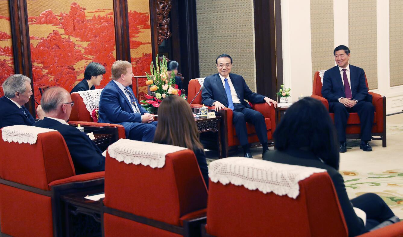 李克強與美企代表座談