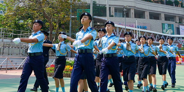 荃灣區中學升國旗大會操