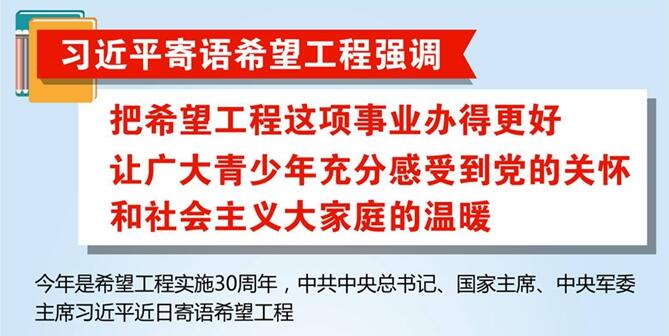 习近平寄语希望工程：把希望工程这项事业办得更好