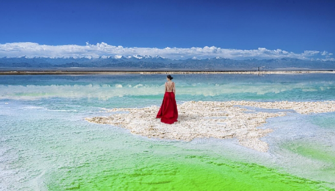 走进茫崖 感受翡翠湖的最美时节