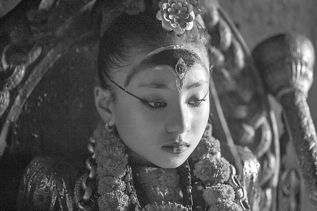 在尼泊尔亲眼见到“活女神”
