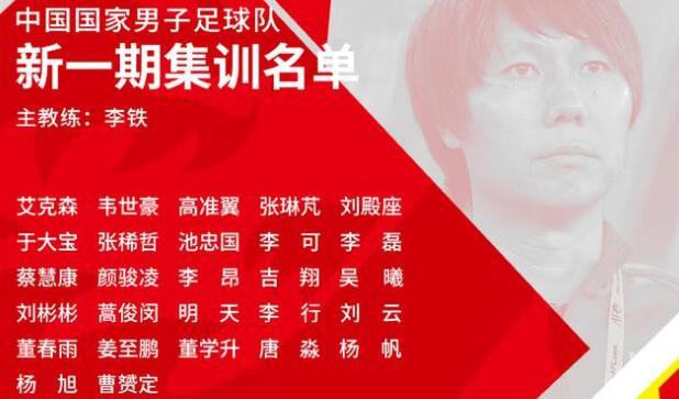 国足新一期名单:卓尔四人