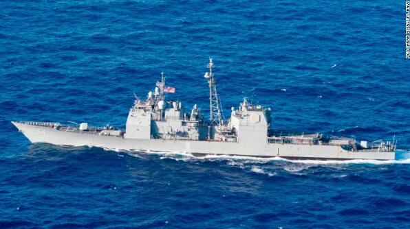 美国军舰昨日又过台湾海峡