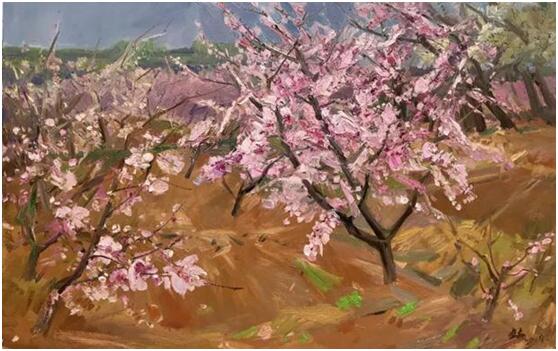 中國寫意油畫學派作品展亮相關館