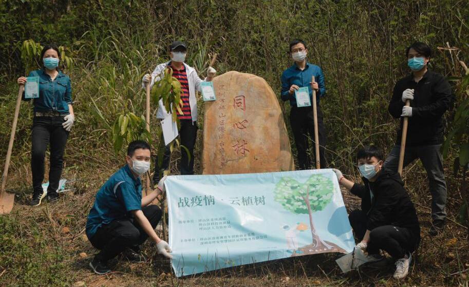 海內外創業者「雲」植樹祝福深圳坪山