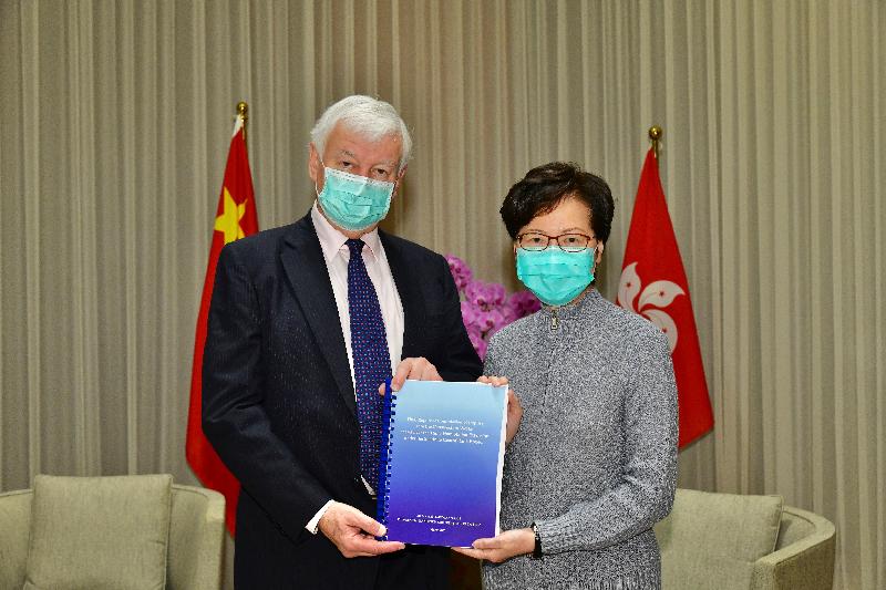 林鄭收到紅磡站擴建工程調查委員會最後報告