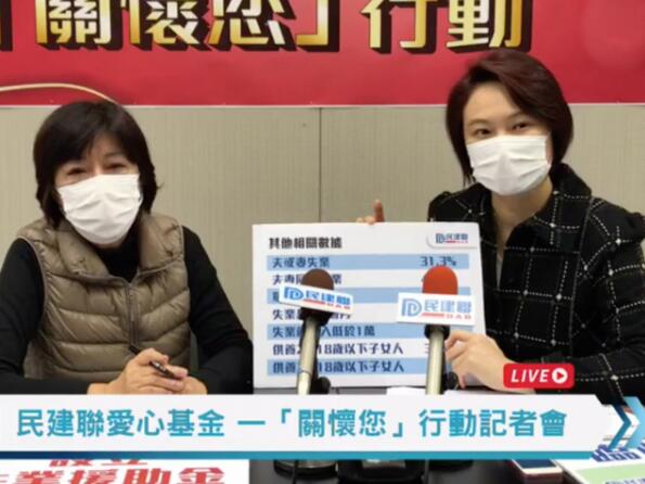 民建聯捐400萬支援失業及生活困難市民