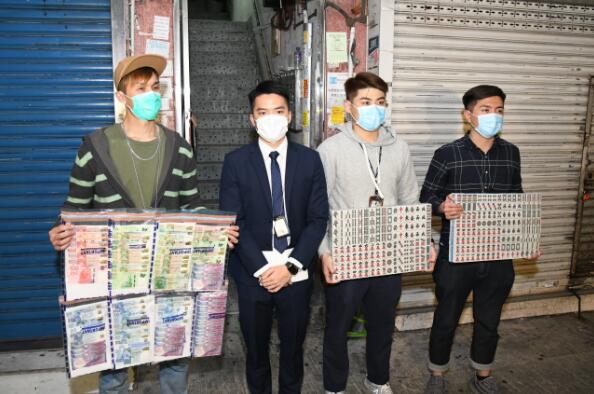 警冚麻雀賭檔拘19人