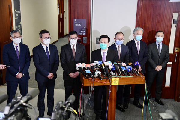 李家超鄧炳強指近月屢破爆炸品案 警方加強防範本土恐怖主義