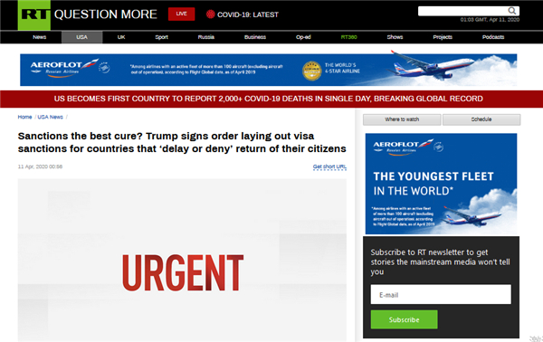 有国家不愿让本国公民离美回国？特朗普：实施签证制裁