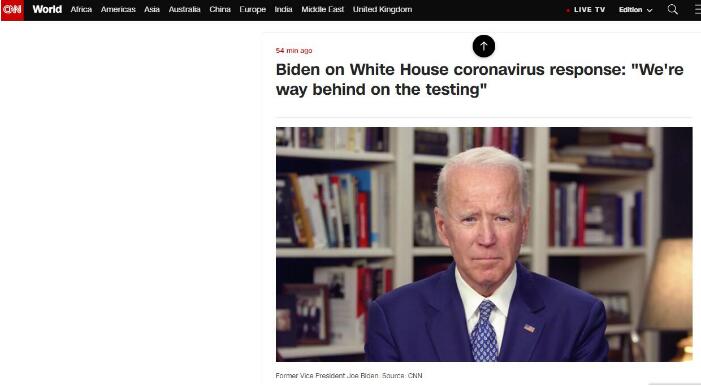 特朗普宣布“重启美国”计划，拜登、佩洛西表态