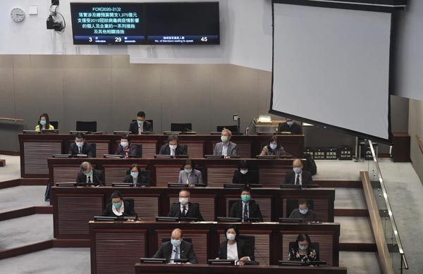 抗疫基金1375億元撥款未表決 議員斥反對派「拉布」阻撓