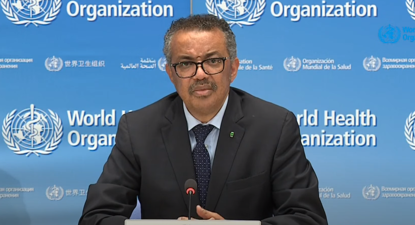 世卫总干事谭德塞：新冠肺炎病毒将长期存在