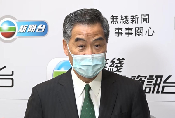 梁振英：大聯盟宣傳法治反攬炒