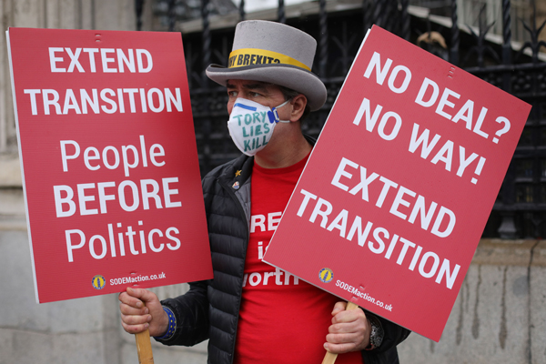 英歐同意加緊貿談 不延長脫歐過渡期