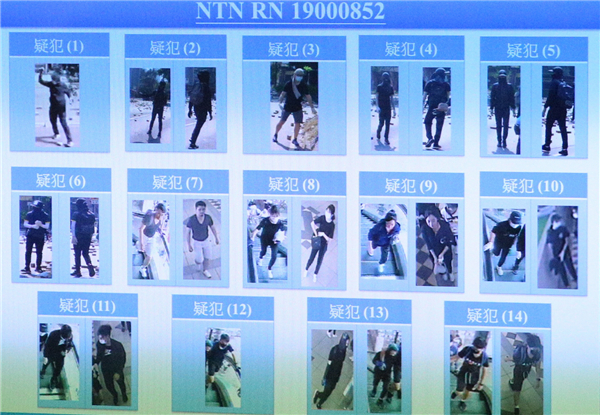 掟磚殺人案警通緝14男女 15名屯門「示威」踢保者再度被捕