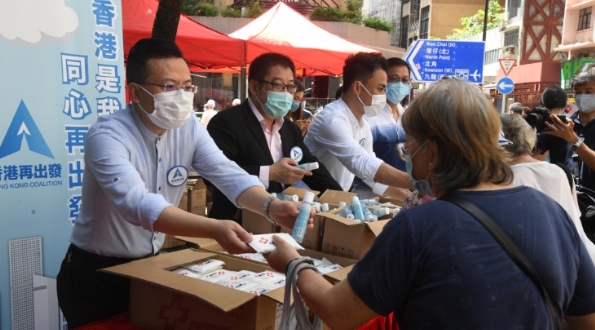 大聯盟再派搓手液 提醒市民勿鬆懈