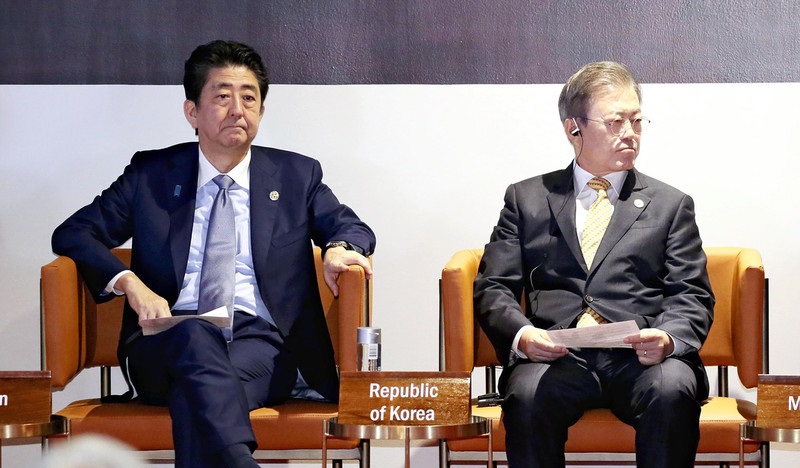 安倍政府反對韓國加入G7