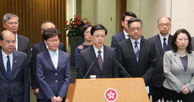 李家超聯同6紀律部隊首長歡迎立法通過 全力配合確保有效實施