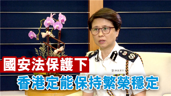 【政府高官谈国安法】擔當警隊國安處首任長官感無比光榮 劉賜蕙：意識到肩上重任