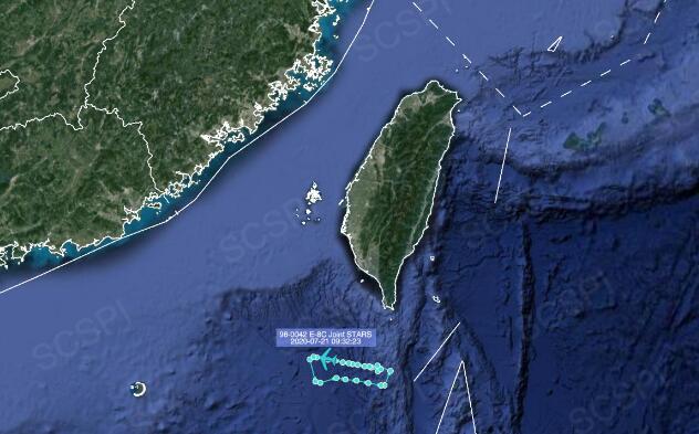 美军E-8C飞机被曝再度飞入南海上空