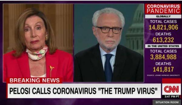 特朗普又說了 4 次「中國病毒」佩洛西:這就是「特朗普病毒」