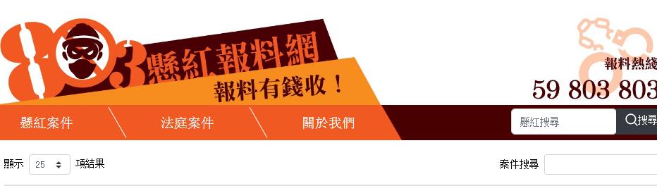 「803基金」列表修例風波案件 供市民查閱