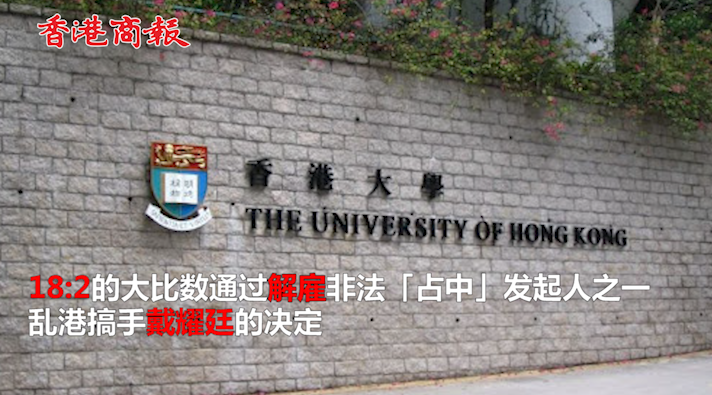 有片丨港大解僱戴耀庭