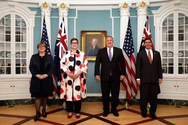 挑衅不断！美澳发联合声明「挺台」