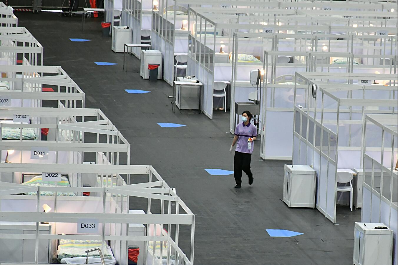 现场图集|港版方舱今日启用 看看什么样