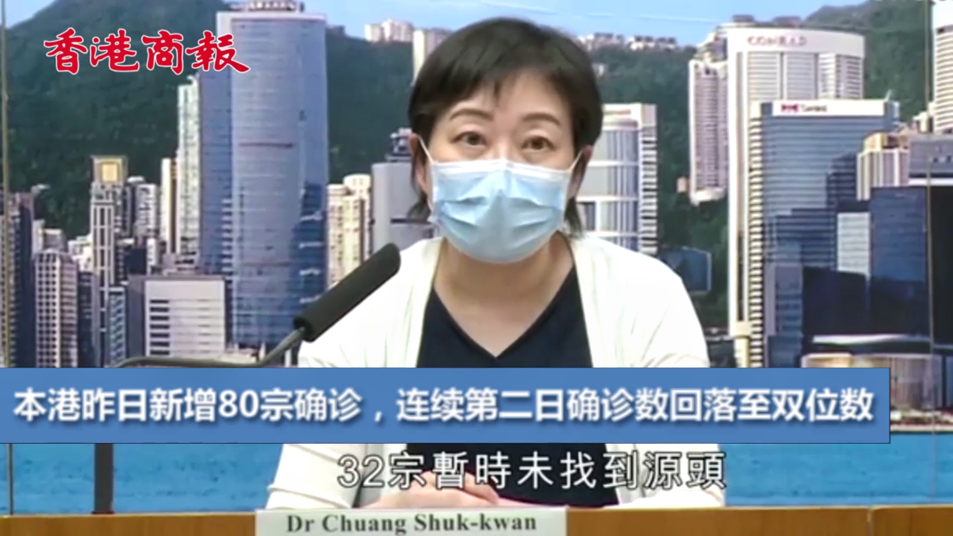 有片丨本港昨增80确诊 连续2日降至双位数
