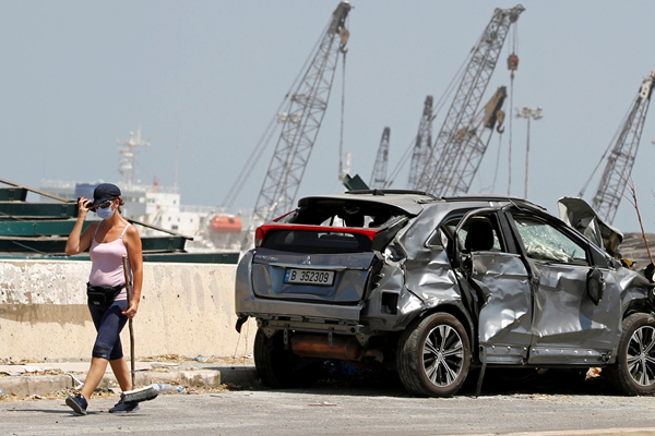 图集｜贝鲁特港口大爆炸重创黎巴嫩经济