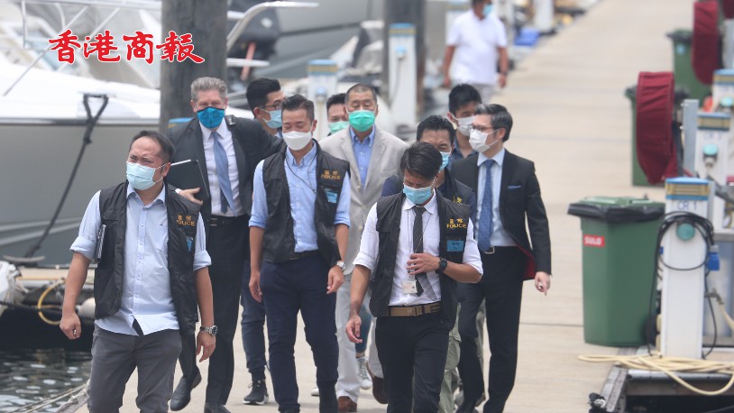 有片丨黎智英再被押往搜证 前往西贡搜查遊艇