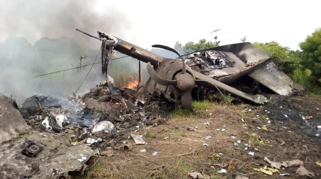 南苏丹一架运输机起飞后坠毁 至少造成17人死亡