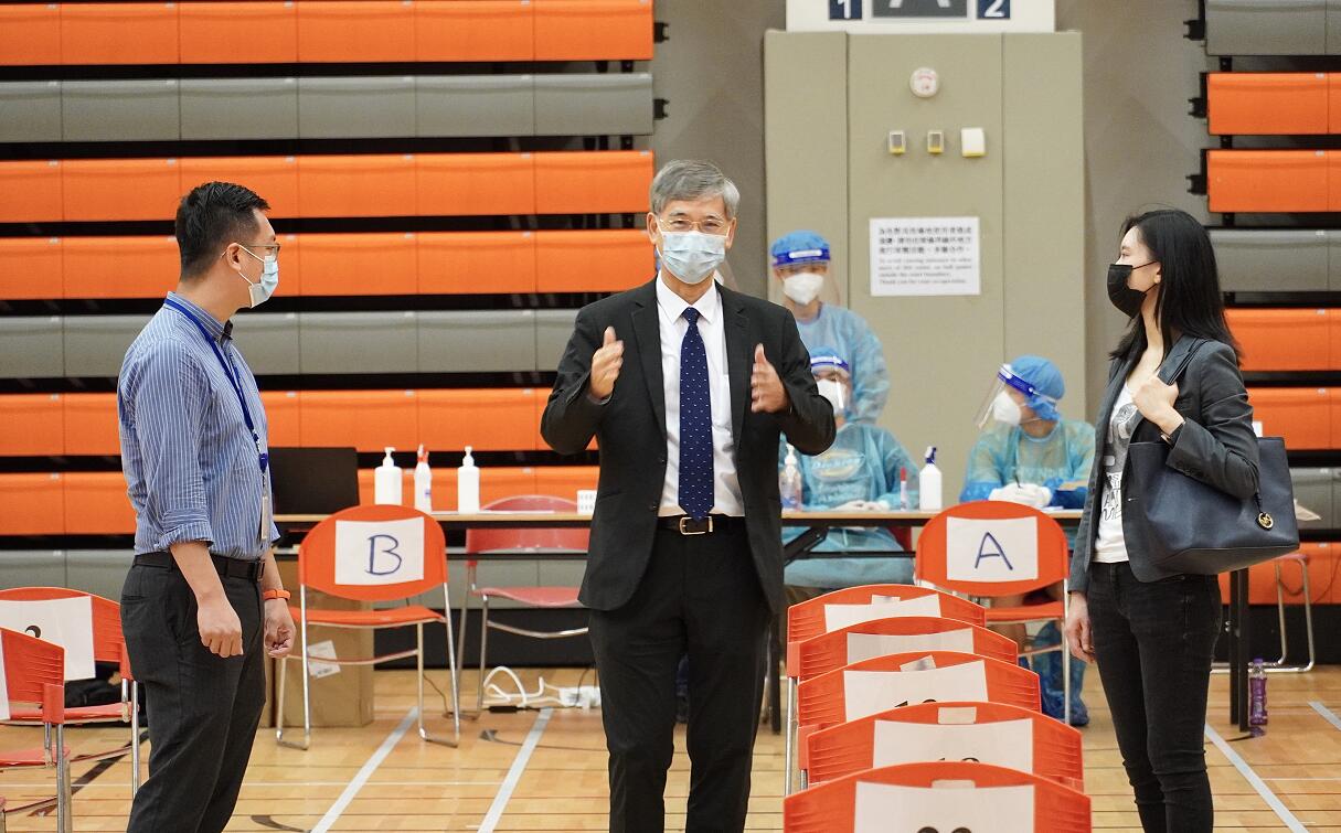 羅致光訪外傭採樣中心