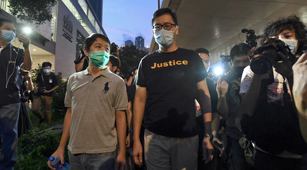 林卓廷等13人涉暴動罪提堂