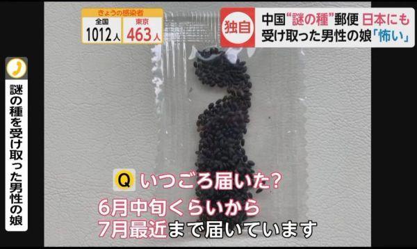 中駐日使館回應不明種子快遞：郵政面單係偽造