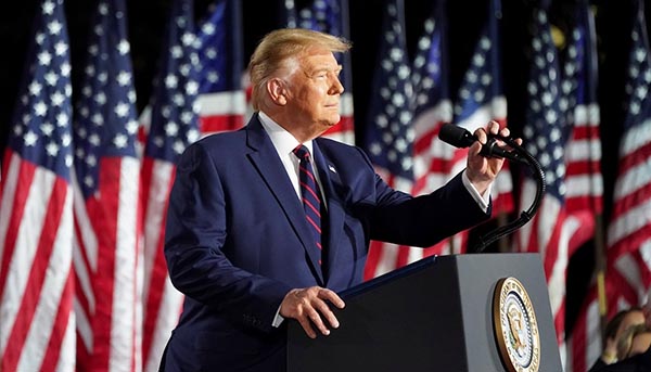 特朗普接受提名 斥民主黨放任暴力