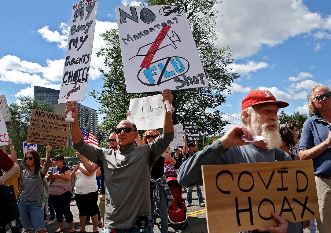 美或罔顧安全標準推疫苗 麻省強制接種流感疫苗引示威