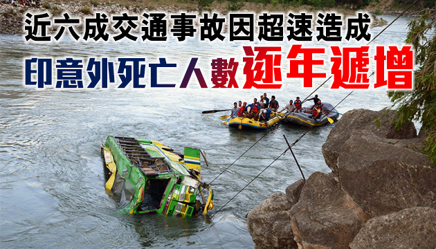 印1年內逾42萬人死於意外 交通事故致死人數逾15萬