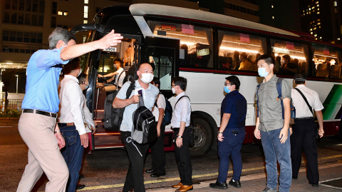 內地援港普檢第三批隊員抵埗