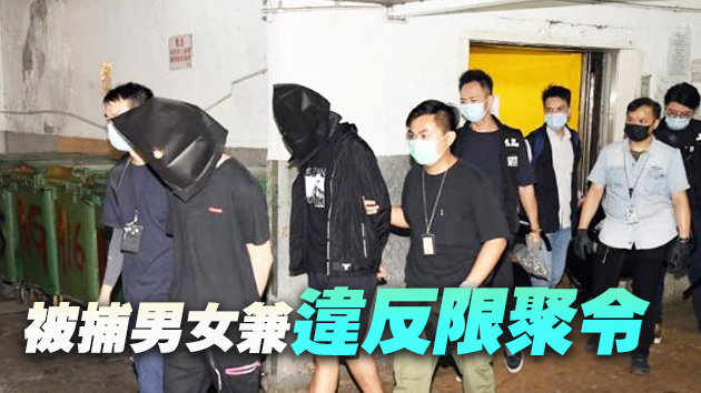 警屯門工廈破賭檔拘6男女檢毒品武器  最細16歲