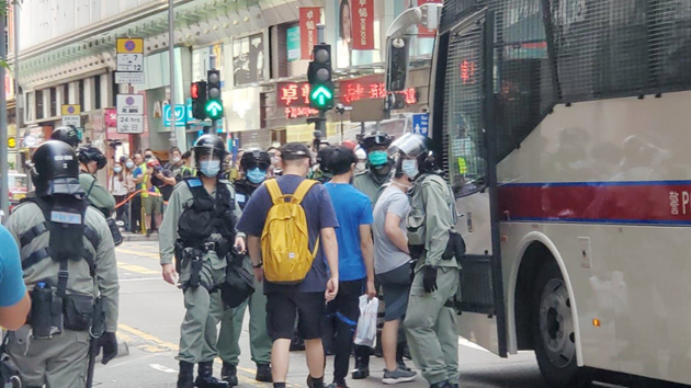 網上鼓吹明日九龍區遊行 警方部署逾2000警力应对